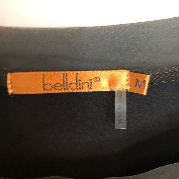 Belldini Black Shirt Oversized Sheer Edging Sz M - Picture 7 of 8